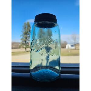 Antique Rare Qt Fruit Jar Ball Mason rb 234-4